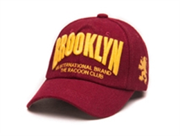 凯维帽业-21年制帽经验帽厂订做纯色3D绣花字母六页棒球帽 -BM132