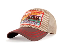 凯维帽业-2015夏季新款撞色拼接贴布绣花五页时装棒球帽加工-BM141
