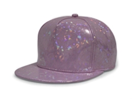 凯维帽业-新款炫彩仿皮纯色高端平板帽 外贸专业出口定制加工 -PP110