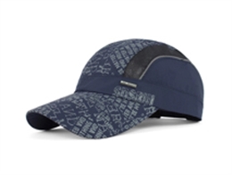 凯维帽业-夏季印花字母网布拼接透气运动帽HT044