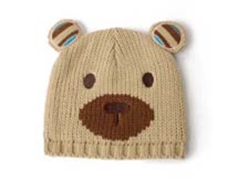 凯维帽业-儿童卡通熊针织帽