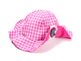 凯维帽业-新款儿童泡泡纱折边边帽RM191