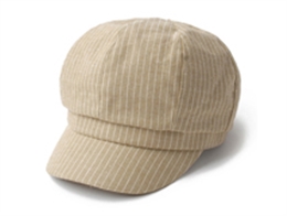 凯维帽业-简约条纹时装帽 瓜帽广州工厂专业加工定做
