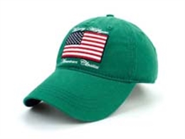 凯维帽业-美国国旗绣花字母纯色六页棒球帽BM207