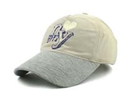 凯维帽业-全棉印花字母拼色高端遮阳棒球帽BM266