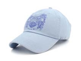 凯维帽业-浅蓝色印花棒球帽订制定做BM276