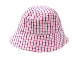 凯维帽业-儿童时尚格子遮阳帽定做RM225