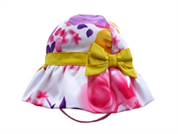 凯维帽业-小清新款儿童花朵印花遮阳户外渔夫帽RM293