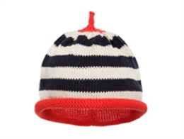 凯维帽业-尖顶条纹针织套头帽 儿童 广州加工定做RM305