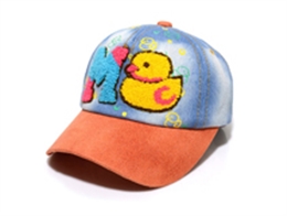凯维帽业-毛巾绣花字母牛仔棒球帽订制定做RM404