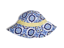 凯维帽业-儿童夏季新款复古印花遮阳桶帽RM415