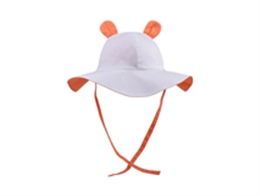 凯维帽业-儿童全棉高端耳朵可爱夏季户外遮阳渔夫边帽RM440