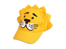 凯维帽业-黄色卡通老虎绣花儿童棒球帽RM442
