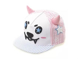 凯维帽业-可爱女童帽子卡通刺绣RM559