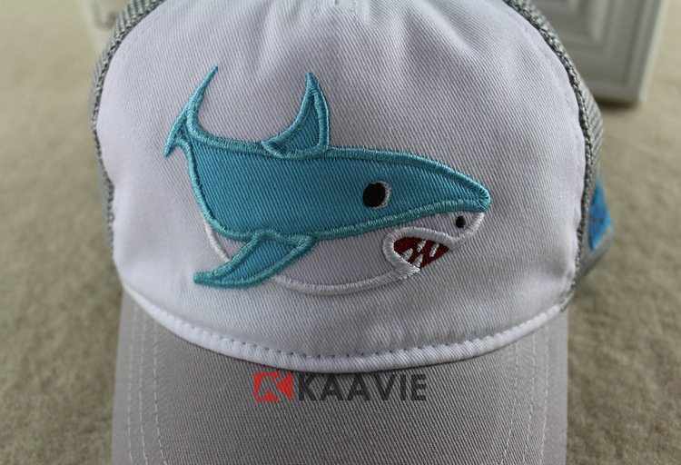 儿童鲨鱼网帽 棒球帽定做