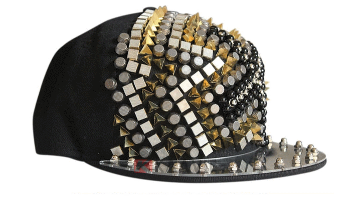 2015新款柳丁珠子嘻哈街舞平板棒球帽定做