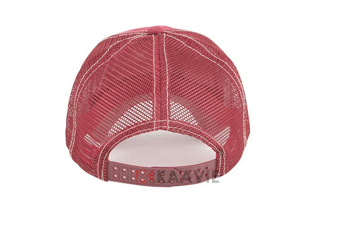 洗水做旧3D绣花字母LOGO夏季网布透气棒球帽 印花 