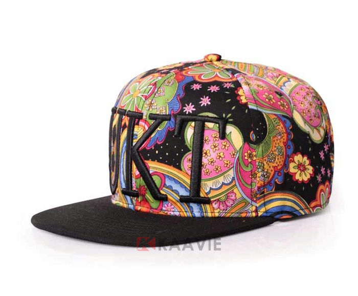2015新款3D绣花印花混搭夏季时装嘻哈平沿帽 外贸订制 