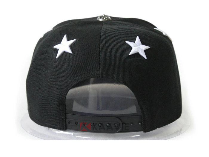 星星3D绣花嘻哈平板帽 外贸出口贴牌加工定做 广州 