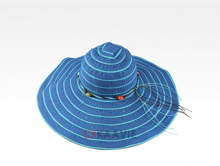 简约易携带可折叠大边沙滩遮阳渔夫帽定制加工 夏季 