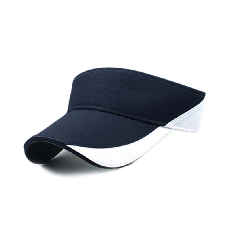 经典黑白色夏季遮阳网球帽 空顶帽 