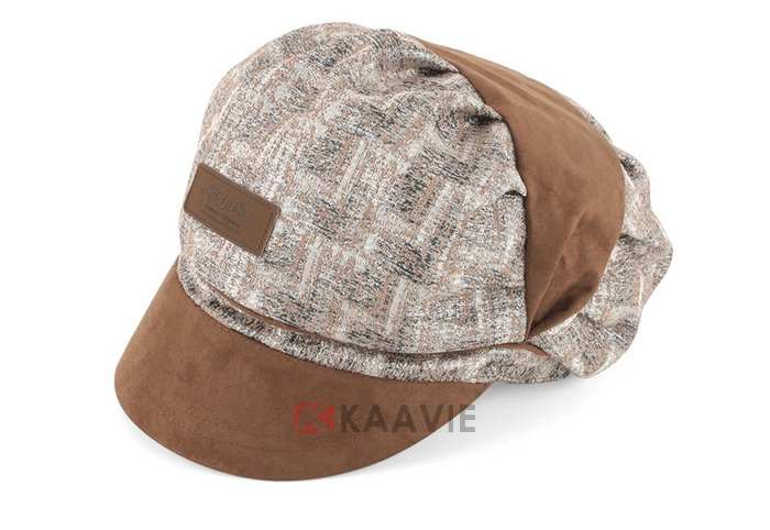 2015新款韩版拼色时装帽 