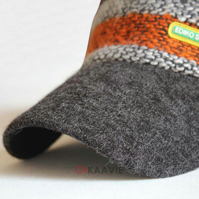 新款条纹秋冬保暖毛线棒球帽 外贸专业ODM出口订做