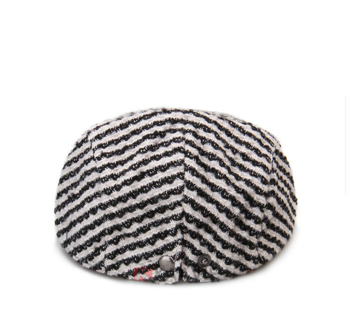 2015新款条纹鸭舌帽