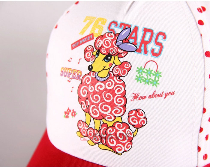 2015新款点点可爱卡通 儿童棒球帽 