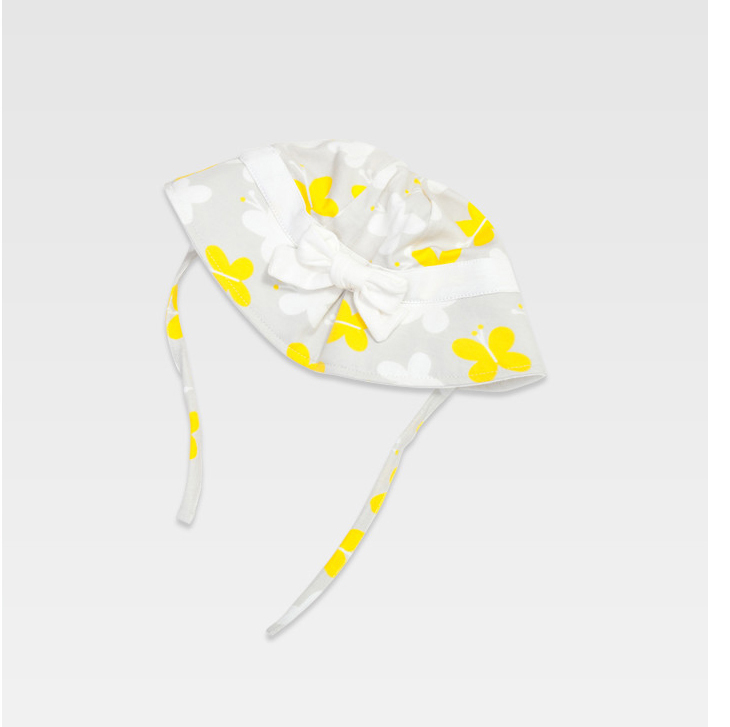 婴儿蝴蝶结小边帽生产加工订做  婴儿蝴蝶结小边帽生产加工订做