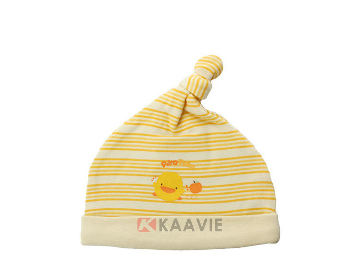 尖顶条纹婴儿套头套头帽