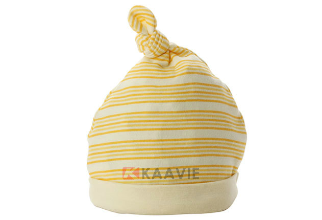 尖顶条纹婴儿套头套头帽