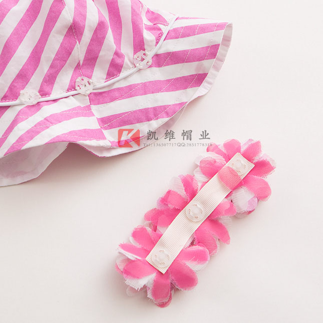 婴幼儿防晒遮阳条纹纯棉帽子 婴幼儿防晒遮阳条纹纯棉帽子