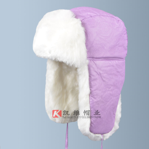 简约小清新女款雷锋帽定做