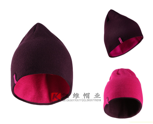 简约光身针织帽定制 多色任选针织帽广东帽子工厂