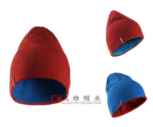 简约光身针织帽定制 多色任选针织帽广东帽子工厂