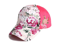 凯维帽业-2015新款印花花朵时尚潮流鸭舌帽 春夏 女士 儿童订制- BM095