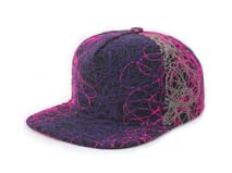 凯维帽业-粗毛线设计款时装嘻哈平沿帽 工厂专业贴牌生产订制 -PM137