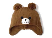 凯维帽业-可爱小熊儿童针织帽定做