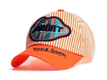凯维帽业-儿童条纹撞色拼接棒球帽定做RM158