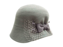 凯维帽业-外贸出口 女士蝴蝶结羊毛时装贝雷帽