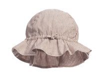 凯维帽业-儿童条纹荷叶边简约户外遮阳大边遮阳帽RM320