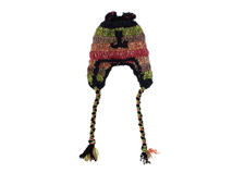 凯维帽业-彩虹色女士可爱保暖针织帽定做ZW005
